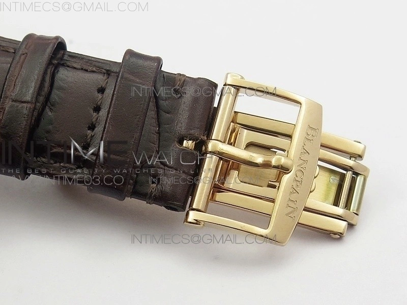 Villeret 6669 RG V2 HG 1:1 Best Edition White Dial On brown leather Strap