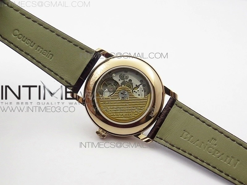 Villeret 6669 RG V2 HG 1:1 Best Edition White Dial On brown leather Strap