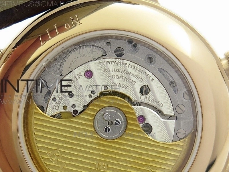 Villeret 6669 RG V2 HG 1:1 Best Edition White Dial On brown leather Strap