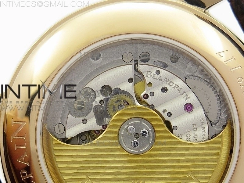 Villeret 6669 RG V2 HG 1:1 Best Edition White Dial On brown leather Strap