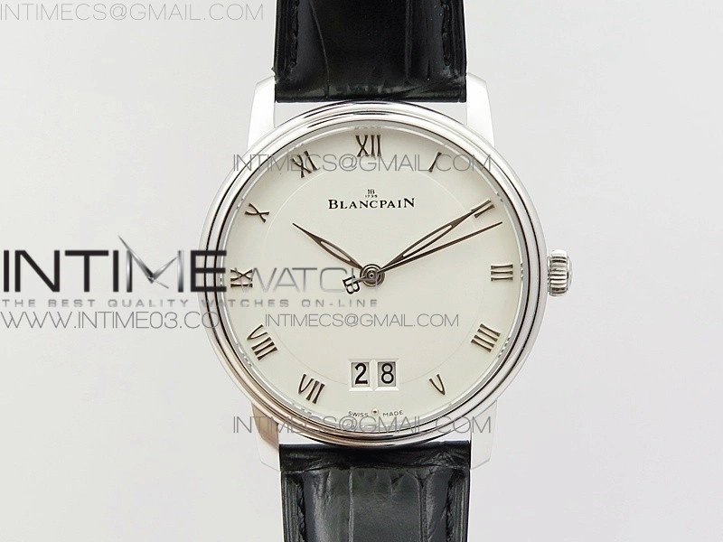 Villeret 6669 SS V2 HG 1:1 Best Edition White Dial On brown leather Strap