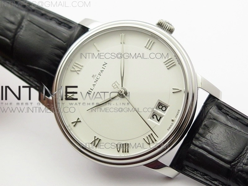 Villeret 6669 SS V2 HG 1:1 Best Edition White Dial On brown leather Strap