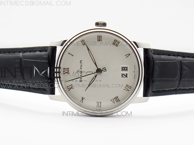 Villeret 6669 SS V2 HG 1:1 Best Edition White Dial On brown leather Strap