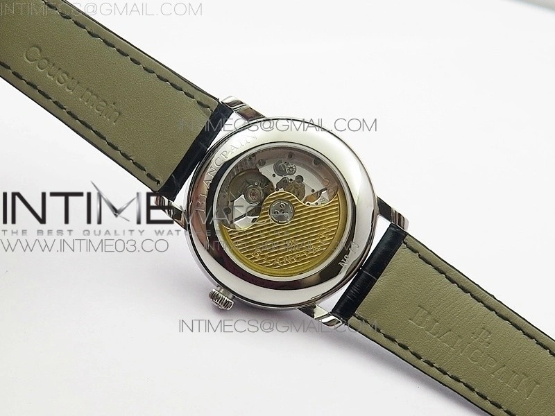 Villeret 6669 SS V2 HG 1:1 Best Edition White Dial On brown leather Strap