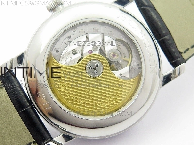 Villeret 6669 SS V2 HG 1:1 Best Edition White Dial On brown leather Strap
