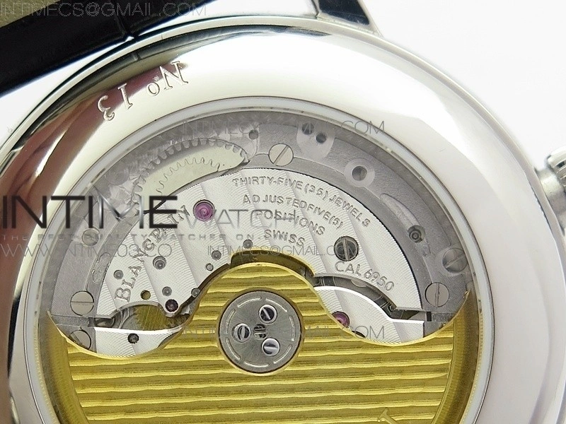 Villeret 6669 SS V2 HG 1:1 Best Edition White Dial On brown leather Strap