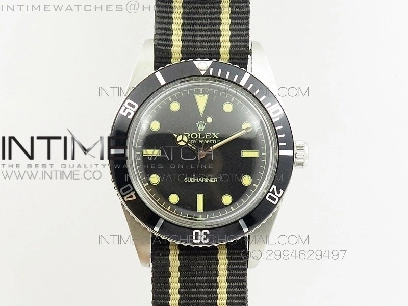 Vintage 1680 Submariner No Date SS On Nylon Strap A2836