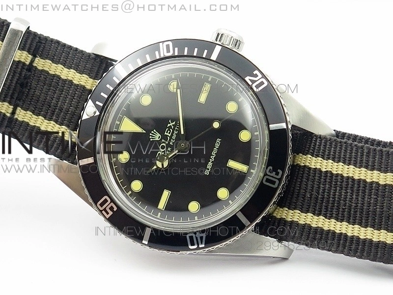 Vintage 1680 Submariner No Date SS On Nylon Strap A2836