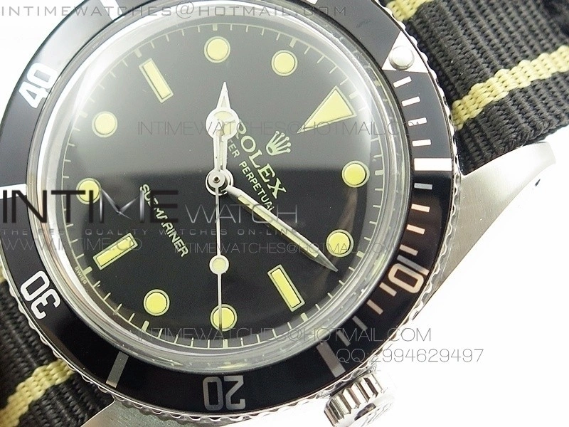 Vintage 1680 Submariner No Date SS On Nylon Strap A2836