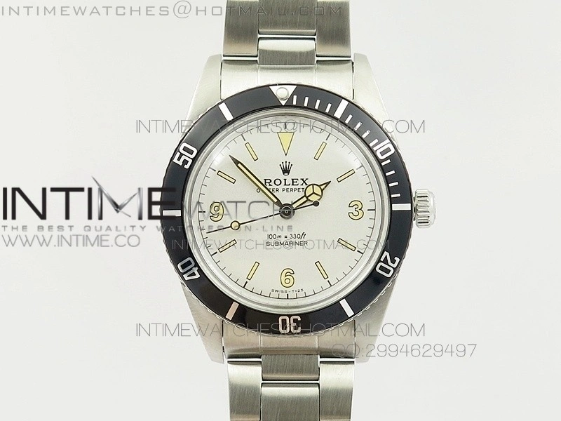 Vintage 1680 Submariner No Date SS White Dial On SS Bracelet A2836