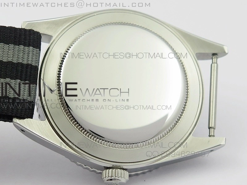 Vintage 1680 Submariner No Date SS White On White Nylon Strap A2836