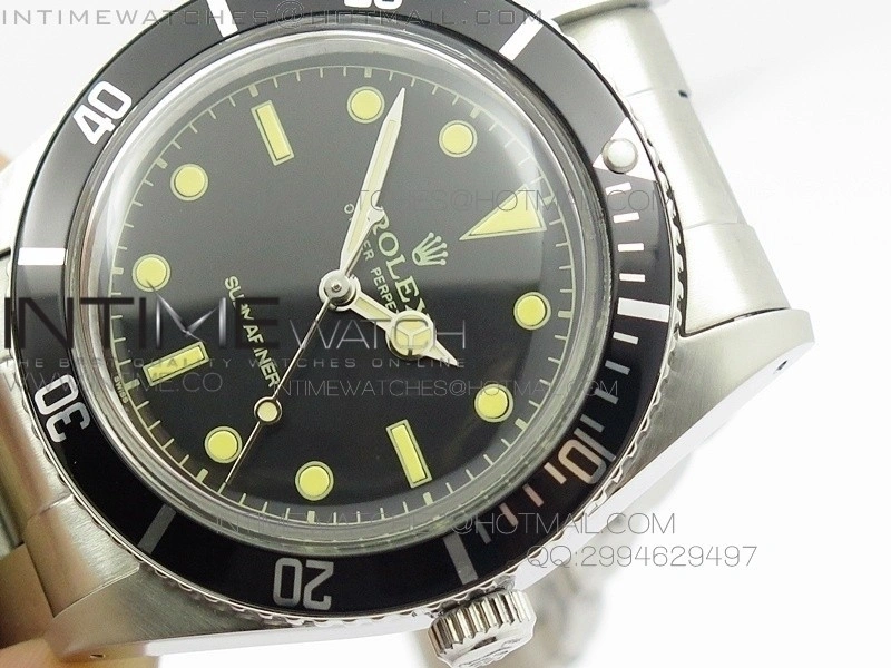 Vintage 6536 Submariner No Date SS On SS Bracelet A2836