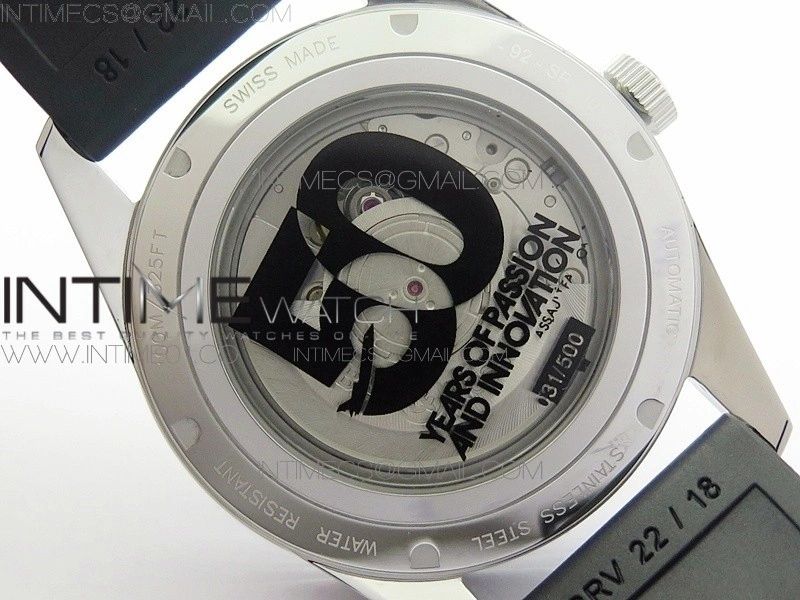 Vintage BR123 50 Years SS Brown Dial on Black Rubber Strap MIYOTA 9015