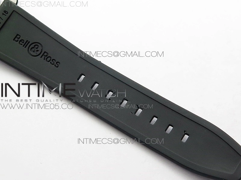 Vintage BR123 SS Blue Dial Blue Bezel on Black Rubber Strap MIYOTA 9015