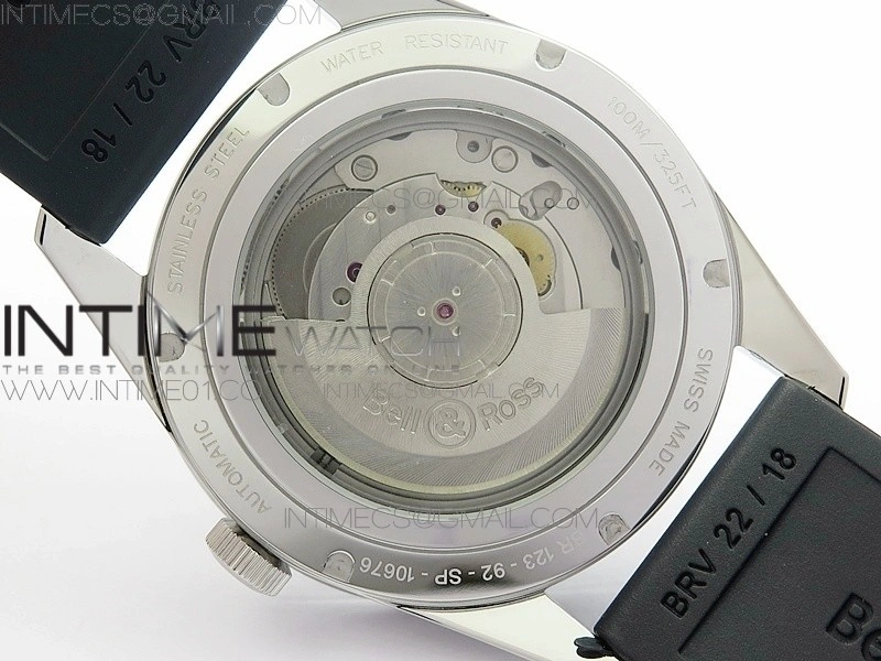 Vintage BR123 SS Brown Dial on Black Rubber Strap MIYOTA 9015