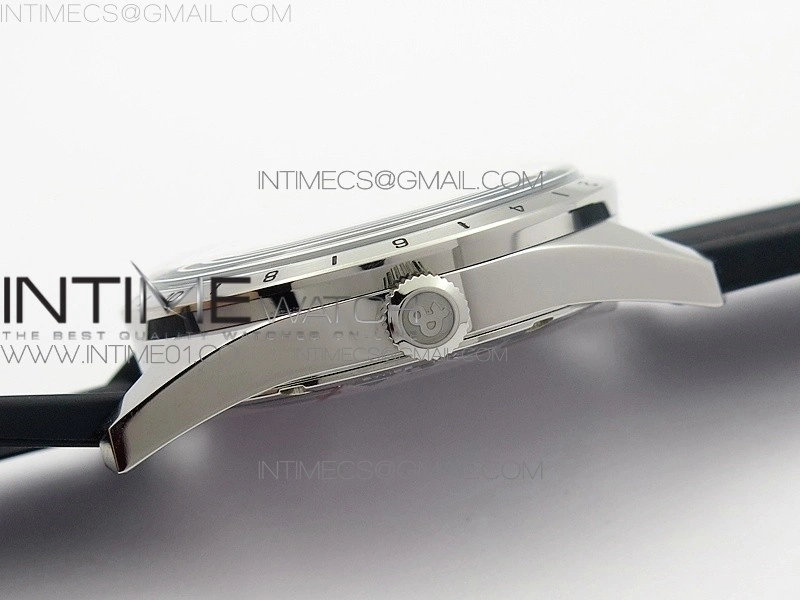 Vintage BR123 SS GMT Black Dial on Black Rubber Strap A2836