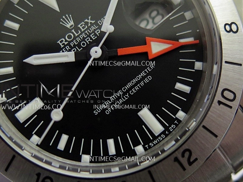 Vintage Explorer II 1655 White GMT Hand SS BP Black Dial On SS Bracelet A2836
