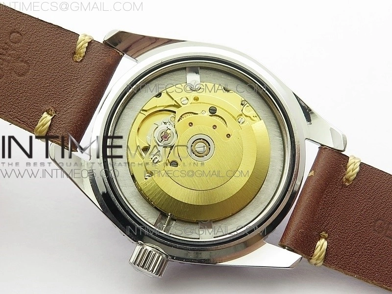 Vintage Seamaster 300 No Date SS B12 Black Dial On Brown Leather Strap A-2836