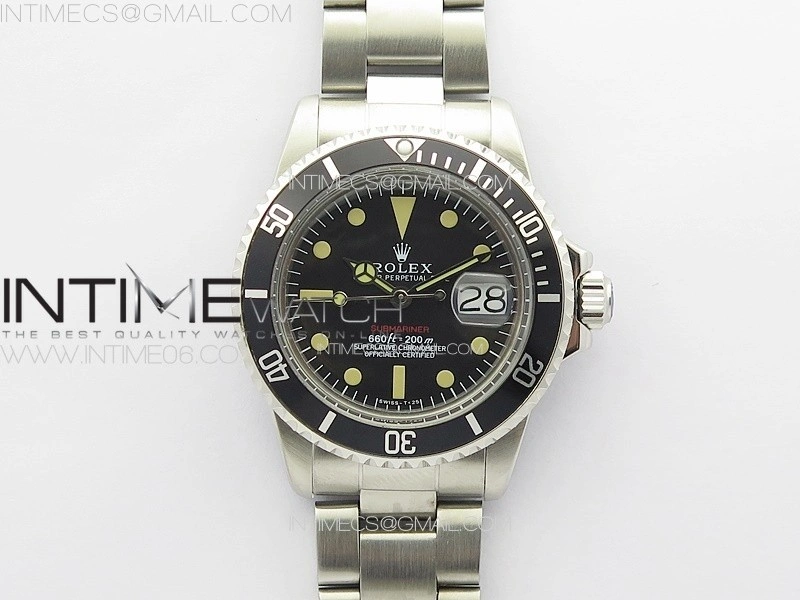 Vintage Submariner 1680 SS B12 Best Edition Black Dial on SS Bracelet A2836