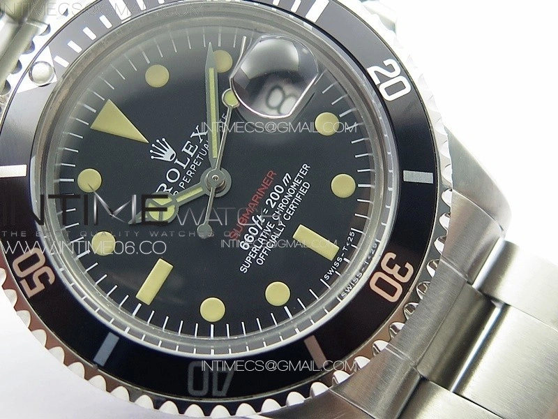 Vintage Submariner 1680 SS B12 Best Edition Black Dial on SS Bracelet A2836