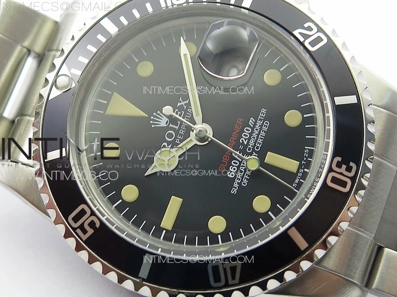 Vintage Submariner 1680 SS B12 Best Edition Black Dial on SS Bracelet A2836