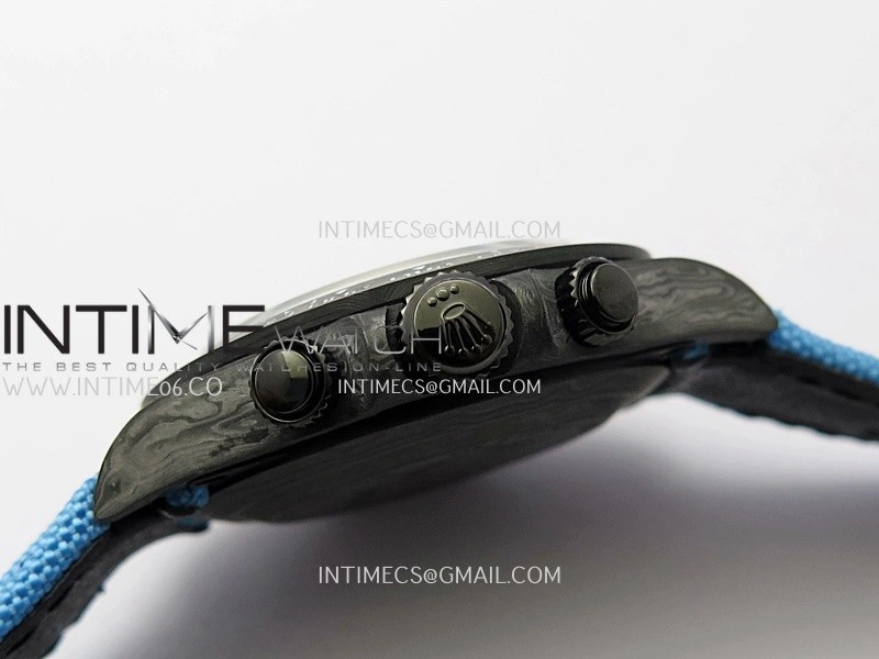 Daytona DIW Carbon Blue Handset GETF Best Edition Skeleton Dial On Blue Nylon Strap SA4130