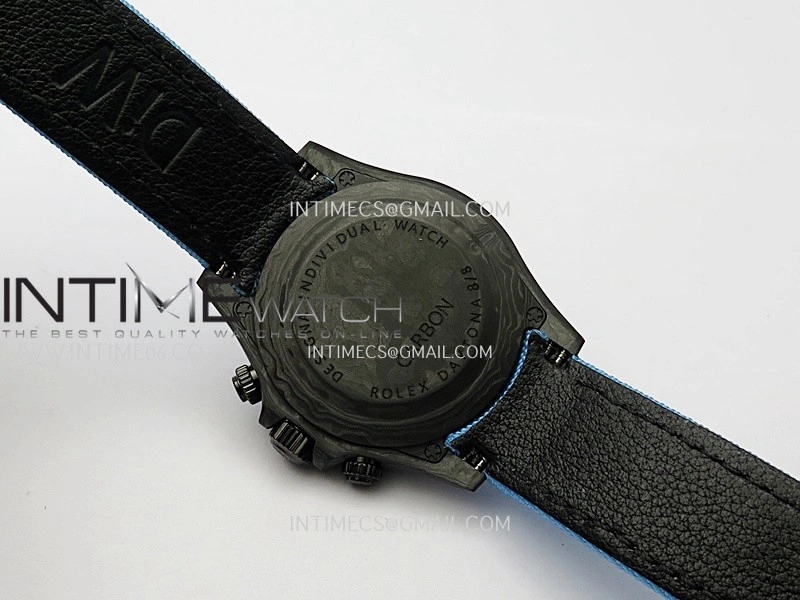 Daytona DIW Carbon Blue Handset GETF Best Edition Skeleton Dial On Blue Nylon Strap SA4130