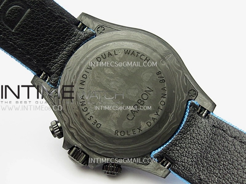 Daytona DIW Carbon Blue Handset GETF Best Edition Skeleton Dial On Blue Nylon Strap SA4130