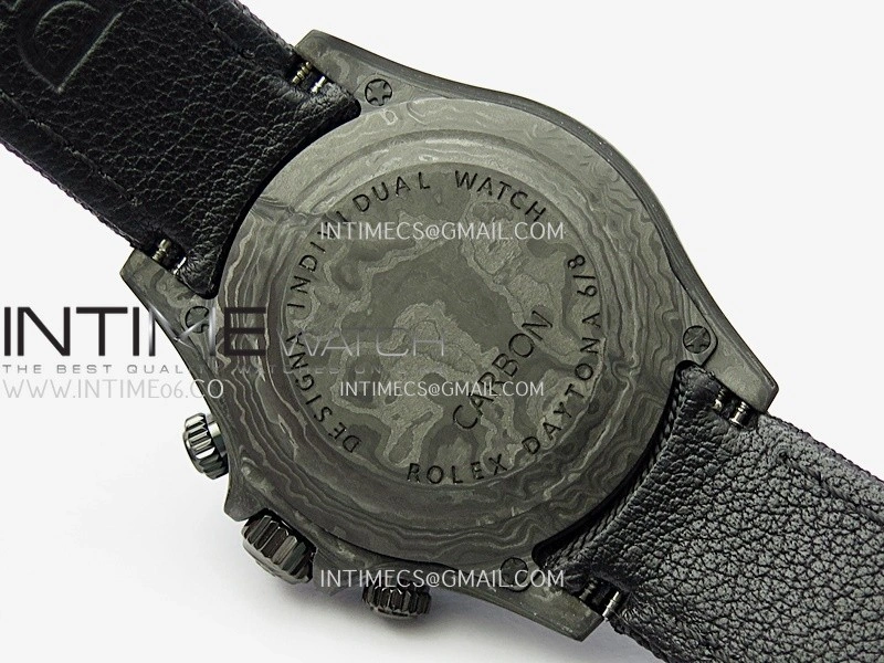 Daytona DIW Carbon Red Handset GETF Best Edition Skeleton Dial On Black Nylon Strap SA4130