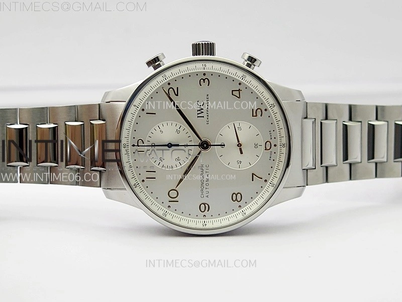 Portuguese IW371604 SS ZF 1:1 Best Edition White Dial Rose Gold Markers on SS Bracelet A96355