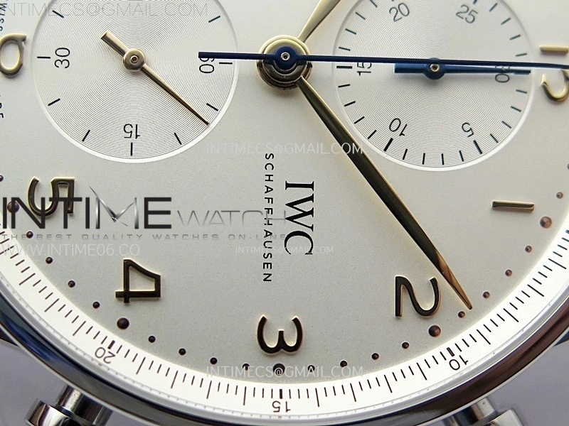 Portuguese IW371604 SS ZF 1:1 Best Edition White Dial Rose Gold Markers on SS Bracelet A96355