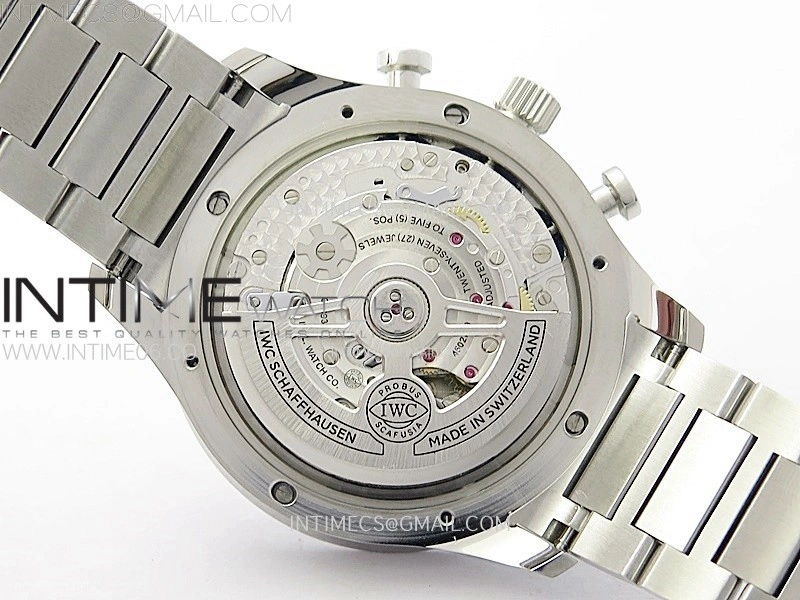 Portuguese IW371604 SS ZF 1:1 Best Edition White Dial Rose Gold Markers on SS Bracelet A96355