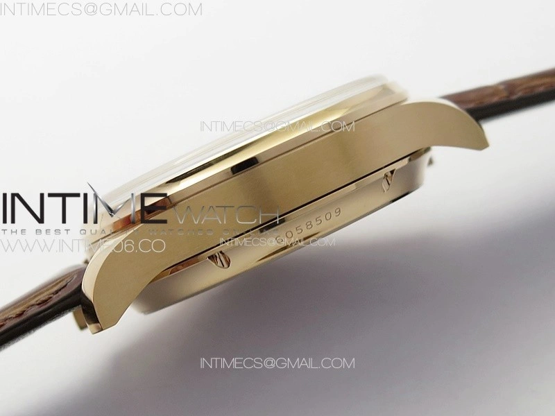 Portuguese IW503302 Real PR RG APSF 1:1 Best Edition White Dial On Brown Leather Strap A52610