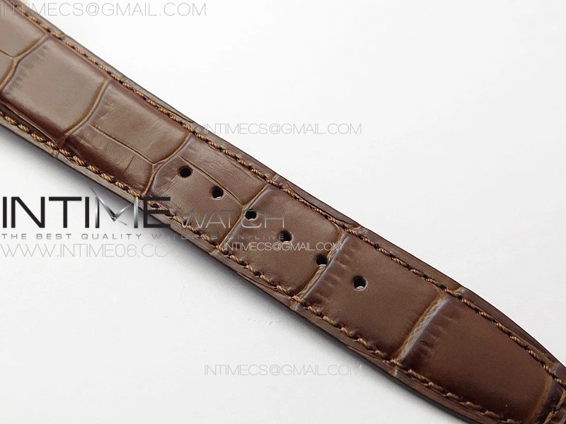 Portuguese IW503302 Real PR RG APSF 1:1 Best Edition White Dial On Brown Leather Strap A52610