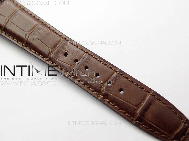 Portuguese IW503307 Real PR SS APSF 1:1 Best Edition White Dial On Brown Leather Strap A52610