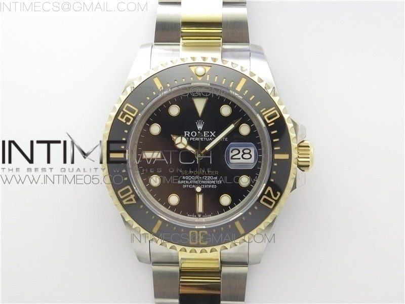 SEA-DWELLER TWO TONE SS YG 126603 BP 1:1 BEST EDITION 904L SS YG CASE AND BRACELET A2824