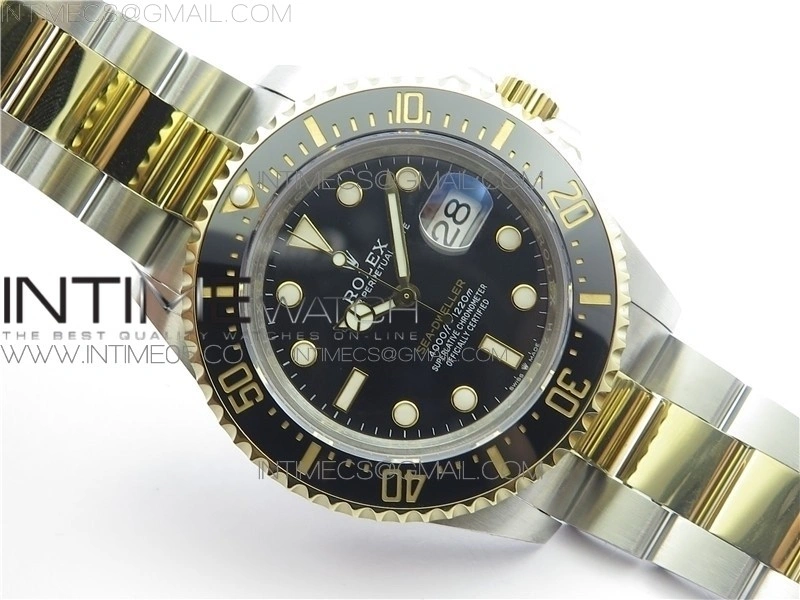 SEA-DWELLER TWO TONE SS YG 126603 BP 1:1 BEST EDITION 904L SS YG CASE AND BRACELET A2824