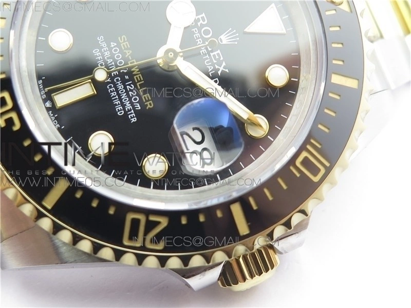 SEA-DWELLER TWO TONE SS YG 126603 BP 1:1 BEST EDITION 904L SS YG CASE AND BRACELET A2824