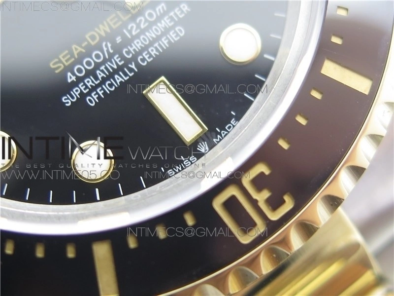 SEA-DWELLER TWO TONE SS YG 126603 BP 1:1 BEST EDITION 904L SS YG CASE AND BRACELET A2824