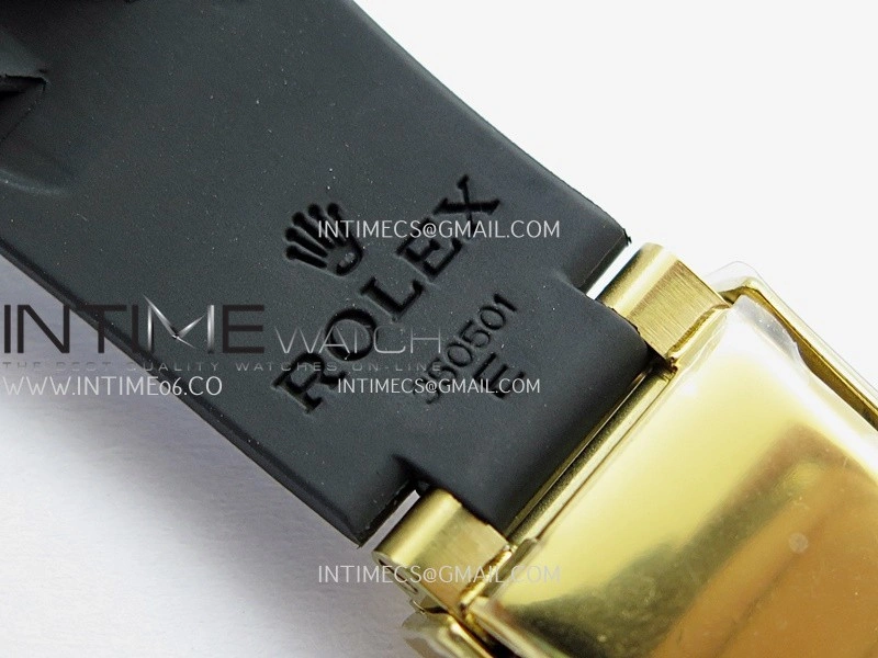 Daytona 126518 UFO Gain Weight 1:1 Best Edition Gold Dial Black Subdial On Oysterflex Rubber Strap UF4131