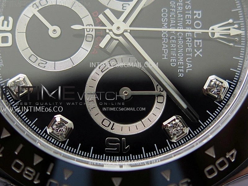 Daytona 116519 Gain Weight AF 1:1 Best Edition Black Dial Crystals Markers on Oysterflex Strap SH4130