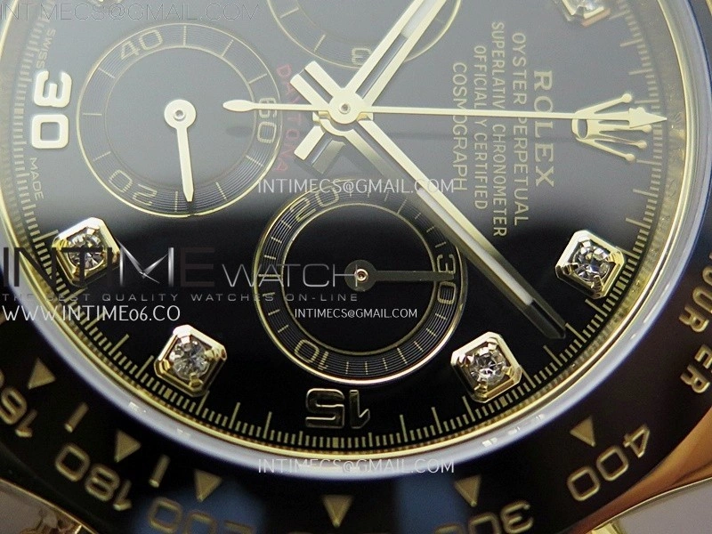 Daytona 116518 Gain Weight AF 1:1 Best Edition Black Dial Crystals Markers on Oysterflex Strap SH4130