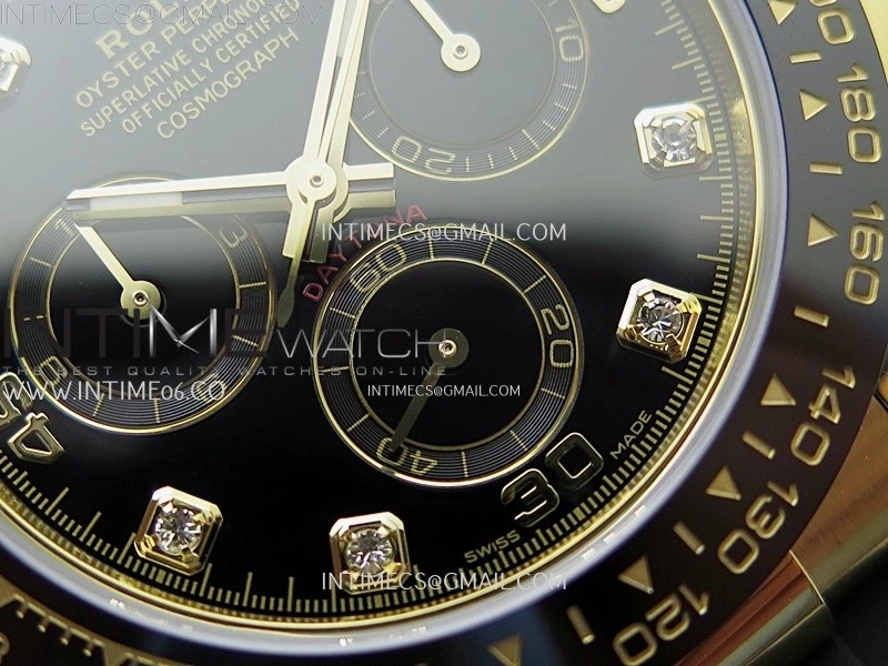 Daytona 116518 Gain Weight AF 1:1 Best Edition Black Dial Crystals Markers on Oysterflex Strap SH4130