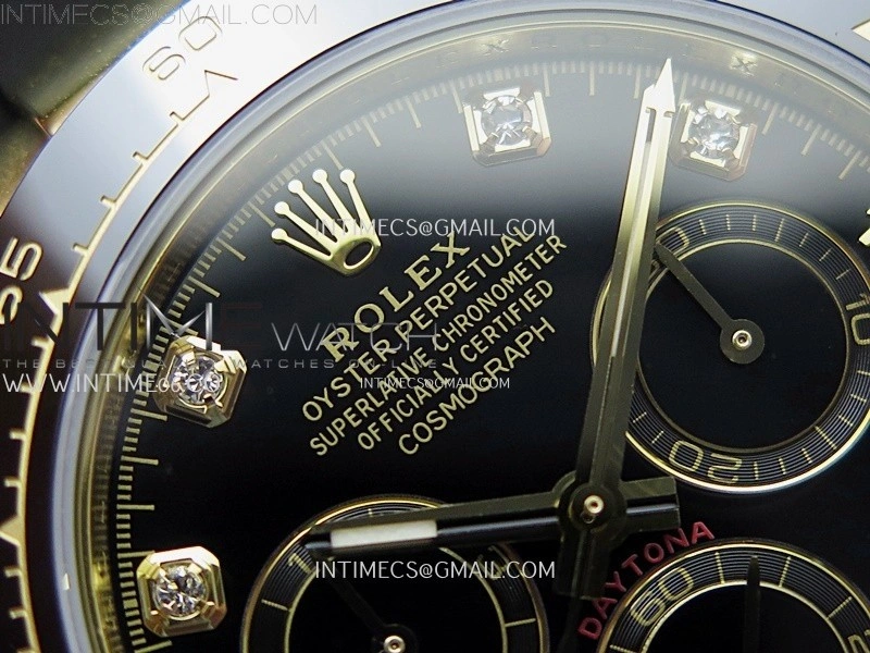 Daytona 116518 Gain Weight AF 1:1 Best Edition Black Dial Crystals Markers on Oysterflex Strap SH4130
