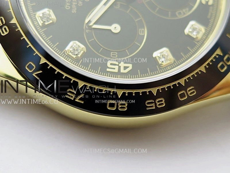 Daytona 116518 Gain Weight AF 1:1 Best Edition Black Dial Crystals Markers on Oysterflex Strap SH4130