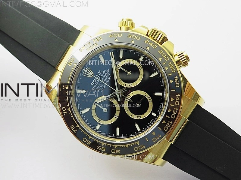 Daytona 126518 Gain Weight APSF 1:1 Best Edition Black Dial Sticks Markers on Oysterflex Strap SH4131