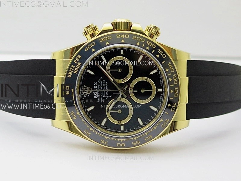 Daytona 126518 Gain Weight APSF 1:1 Best Edition Black Dial Sticks Markers on Oysterflex Strap SH4131