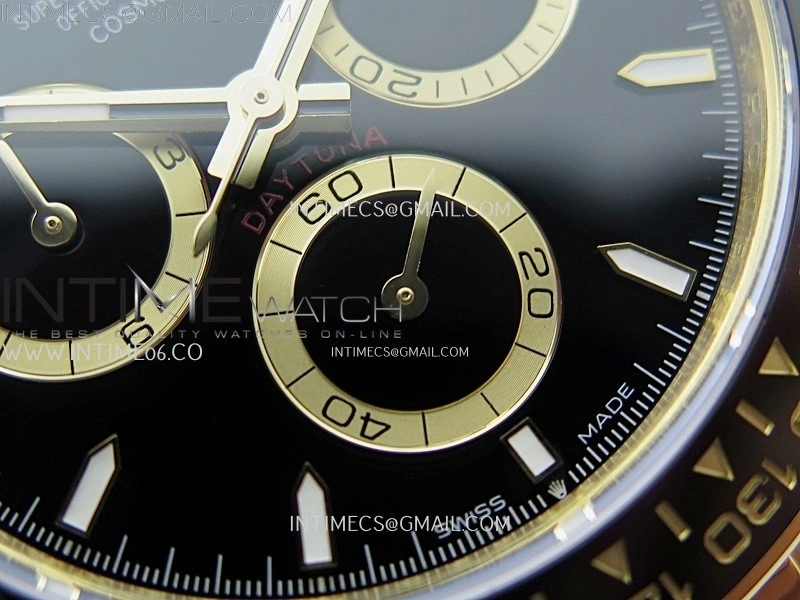 Daytona 126518 Gain Weight APSF 1:1 Best Edition Black Dial Sticks Markers on Oysterflex Strap SH4131