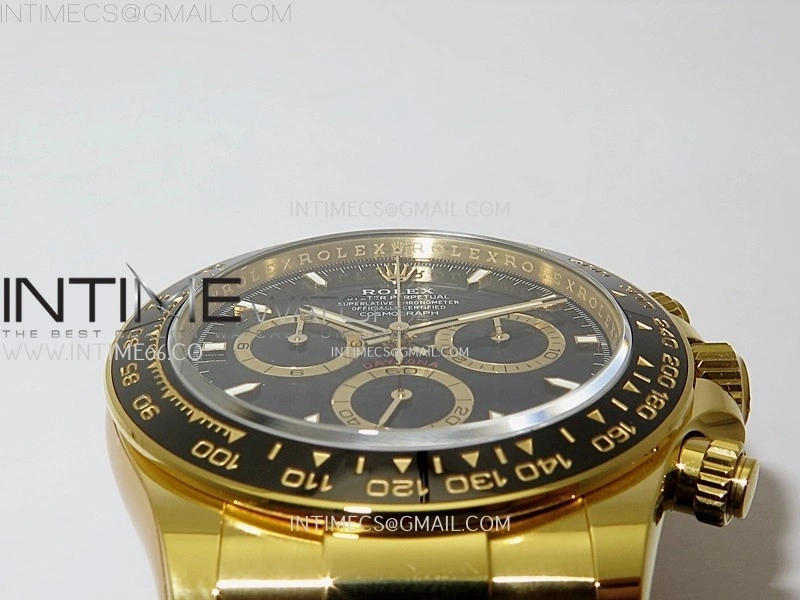 Daytona 126518 Gain Weight APSF 1:1 Best Edition Black Dial Sticks Markers on Oysterflex Strap SH4131