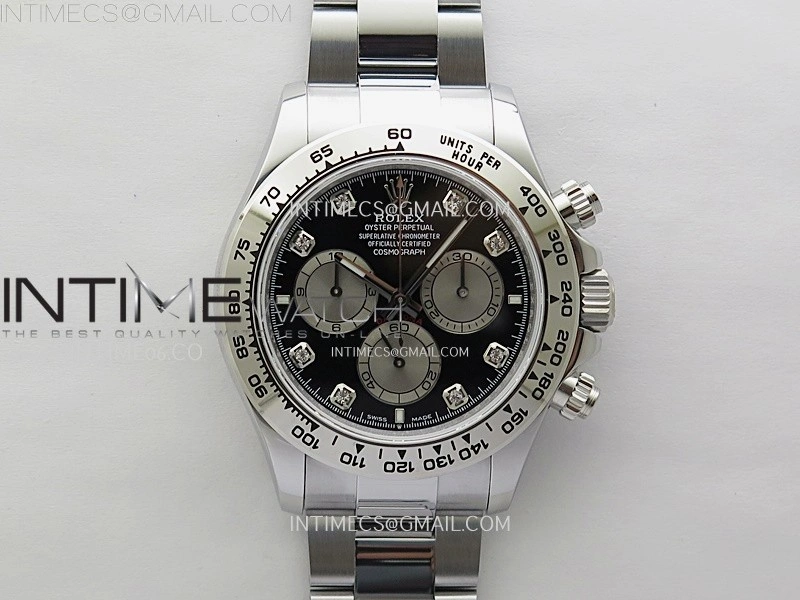 Daytona 126505 Gain Weight QF 1:1 Best Edition Bright Black Dial Silver Subdial on Bracelet SH4131 V6